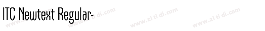 ITC Newtext Regular字体转换